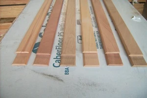 5x Oak threshold strips, 900 x 44 x 6mm, 1 or 2 rounded edges + Beech & Mahogany - Picture 1 of 4