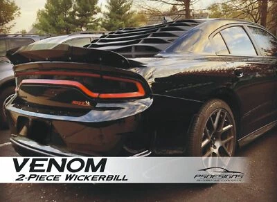 2 piezas 2015-23 V1 para Dodge Charger alerón trasero de mimbre pico herramienta de cascaño Foto 1 de 4