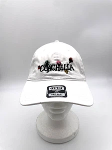 Cappello Coachella Music Festival Papà Berretto Strapback Bianco Cotone Regolabile Otto - Foto 1 di 8