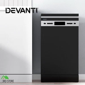 Devanti 10 Place Freestanding Dishwasher Countertop Kitchen Dish Washer Black - Picture 1 of 6