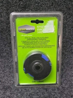 Greenworks Replacement Spool 29082 Dual Line Auto Feed Trimmer 0.065" 1.65mm New - Image 1 of 4