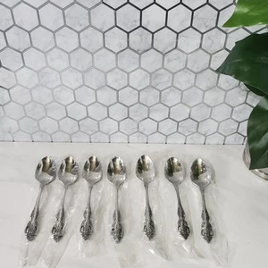 Oneida Community SSS Renoir Pembrooke Stainless Steele Teaspoons Set of 7 - Picture 1 of 14