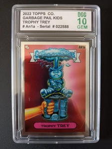 2022 Topps Garbage Pail Kids Trophy Trey # An1a DGG Graded 10 GEM - Picture 1 of 3