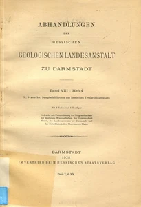 K. Staesche - Traités Des Géologiques Du Hesse #B2058170 - Picture 1 of 1