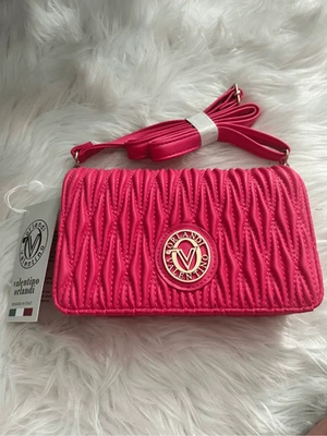 Bolso Bandolera Valentino Orlandi Rosa Acolchado Cuero Vegano Barbiecore Foto 1 de 4