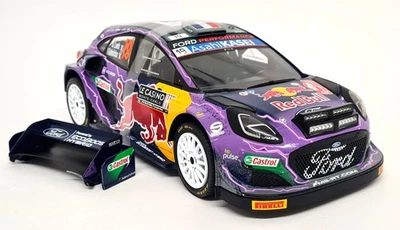 Solido 1/18 Ford Puma Rally1 Hybrid Monte Carlo Rally 2002 FAULTS model car - Image 1 of 4