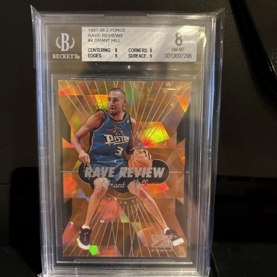 1997-98 Skybox Z Force Rave Review Grant Hill Beckett 8 BGS Detroit Pistons - Image 1 of 2