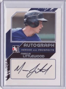2011 ITG Heroes Prospects Close Up Autograph Silver Marcus Littlewood 1/190 Auto - Picture 1 of 1