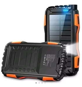 Chargeur portable banque d'énergie solaire, 46800 mAh énorme capacité batterie externe - Photo 1/3