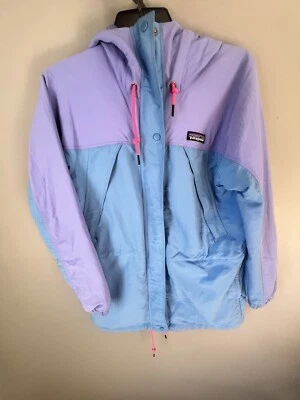 Jaqueta Patagonia Feminina Skyforest Parka DWR Resistente à Água Roxa Azul Tamanho P - Imagem 1 de 4