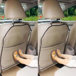 2 Pack Car Back Seat Kick Mat Protect From Dirt Mud Stains Scratches - Picture 1 of 7