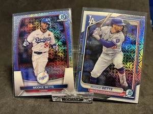 2024 2023 Bowman cromo #20 #62 refractor Mookie Betts Mojo - Imagen 1 de 2