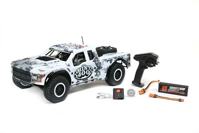 Losi Mint 400 Baja Rey Truck Limited Edition Snow White RC Truck LOS03048T2  - Image 1 of 4