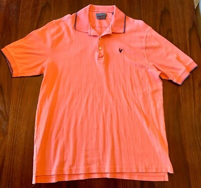 Lyle & Scott Scotland Short Sleeve Combed Cotton Dark Pink / Coral Polo Shirt XL - Image 1 of 4