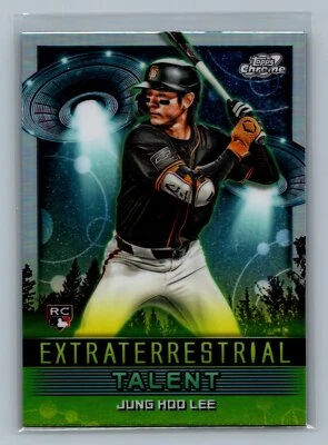 2024 Topps Chrome Cosmic #ET-22 Jung Hoo Lee Extraterrestrial Talent Giants - Image 1 of 2
