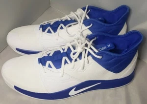 NEW MENS NIKE P. George CN9513 SIZE 18 Royal Blue White - Picture 1 of 12