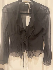 Wilfred From Aritzia Chiffon Blouse NWT Size XS - Picture 1 of 9