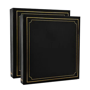 Slip In Photo Album 3-Ring Binder Photo Album Holds 500 Photos 6x4''/10X15cm X2 - Picture 1 of 10