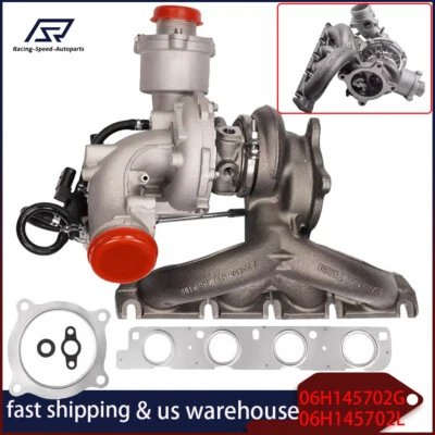 Turbo Charger for AUDI A4 A5 VW 2.0 TFSI 2009-2012 Quattro TFSI 06H145702G K03 Foto 1 de 4