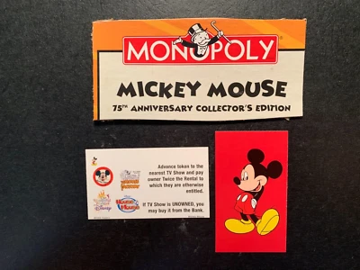 Monopoly   Mickey Mouse   ADVANCE TO NEAREST TV SHOW CARD   2004 - Image 1 of 3