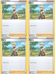 4x Pokemon Barry Playset Trainer Card 130/172 Brilliant Stars NM - Picture 1 of 1