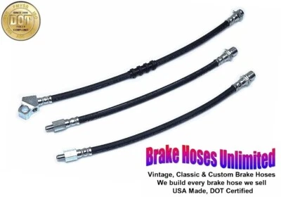 JUEGO MANGUERA FRENO FORD TORINO 1968 1969 1970 1971 EXCEPTO STATION WAGON - TAMBOR DELANTERO Foto 1 de 2