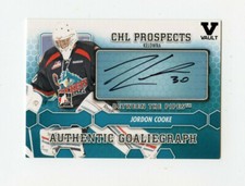 ITG FINAL VAULT 12/13 BETWEEN THE PIPES GOALIEGRAPH AUTO JORDON COOKE *67372