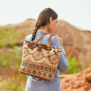 Myra Bag handbag shoulder bag #S-3953 Bardic Tote upcycled animal hair - Picture 1 of 4