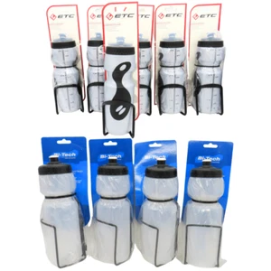 Drinks Bottle JobLot Sports Cap Easy Fill Wide Top 650/700ml With Bottle Cages - Picture 1 of 23