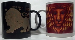 A pair of Leo mugs Lion designs - Picture 1 of 7