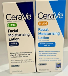 CeraVe AM/PM Facial Moisturizing Lotion Set 3oz (Exp. 06/2025+) - Picture 1 of 5