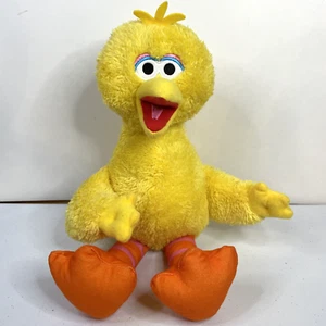Juguete suave de peluche amarillo de pájaro grande Kohls Cares Sesame Street 14" usado en excelente estado - Imagen 1 de 6