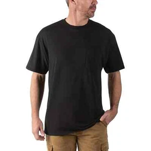 Walls Short Sleeve Working Man's Pocket Tees 2XL Black 2 Pack New In Pkg - Picture 1 of 2