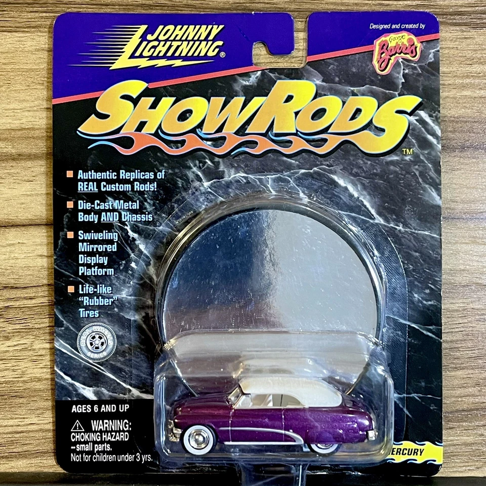 Johnny Lightning Show Rods 1951 Rowes Mercury фиолетовый No752 как новый на картонке 1999 - Изображение 1 из 1