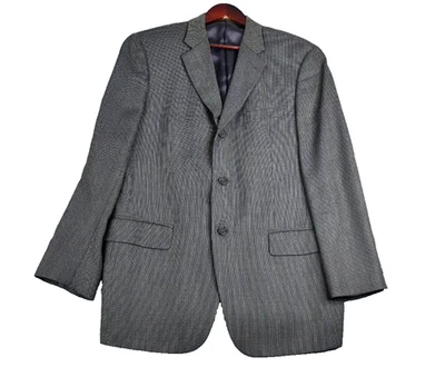 Joseph Abboud Blazer Men's 40R Gray Gingham Sport Coat Jacket - Image 1 of 4