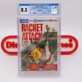 NES Nintendo RACKET ATTACK -EARLY Print "1 or 2 Player" CGC GRADED 8.5 B Sealed!