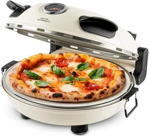 PIEZANO Pizzaofen mit knuspriger Kruste von Granitestone - 12 Zoll elektrischer Pizzaofen - Bild 1 von 7