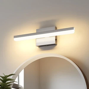 LED Modern Bathroom Light Fixtures 12W Brushed Nickel Vanity Lights Bar 5CCT ... - Picture 1 of 9