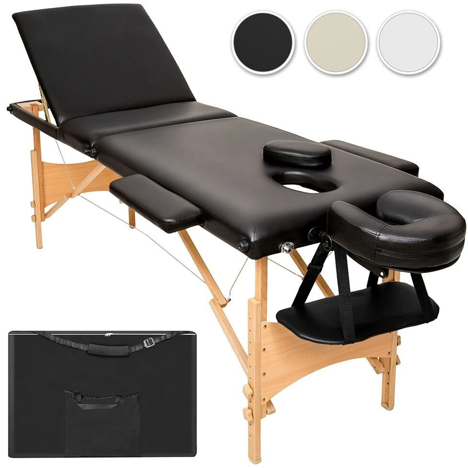 Lettino Massaggi Portatile Massaggio Fisioterapia Pieghevole 3 Zone con Borsa - Immagine 1 di 1