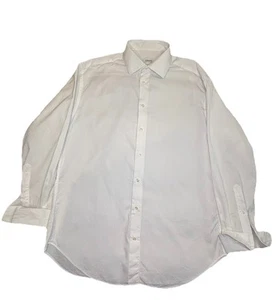 Camisa de vestir Armani Collezioni puño francés para hombre L 16,5/42r blanca - Imagen 1 de 9