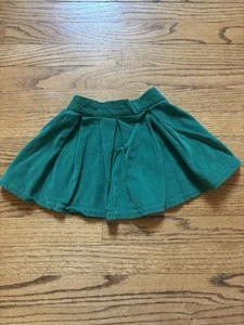 Hartstrings Girls 2T Green Skirt Pleated, Corduroy - Picture 1 of 3