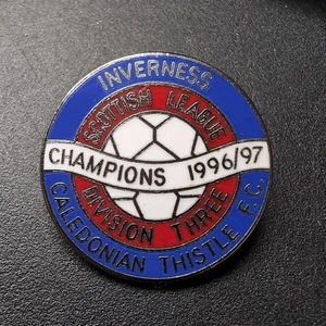 Inverness Caledonian Thistle Enamel Pin Badge 1996/1997 Champions Vintage Rare - Picture 1 of 3