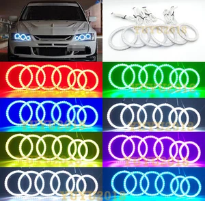 Anillo Halo RGB para Mitsubishi Lancer Evo 7 8 9 02-07 LED ojo de ángel bluetooth DRL - Imagen 1 de 12