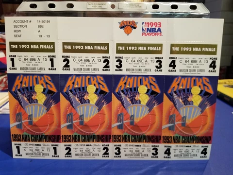 New York Knicks Phantom 2003 NBA Finals block of tickets - MINT Cover