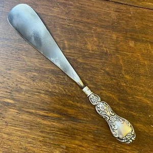 Antique Birmingham 1901 Sterling Silver Shoe Horn - Imagen 1 de 4
