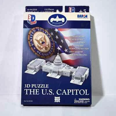 New In Box Daron 3D Puzzle Of The United States US Capitol 132 Pieces 1222!!! - Image 1 of 4