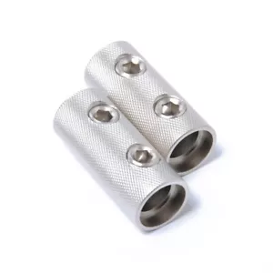 2 PCS 1/0 Gauge Wire Couplers Audio Car Brass Terminal Butt Connectors - 0GA - Picture 1 of 11