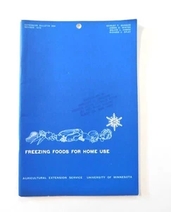 Freezing Foods For Home Use Univ of Minnesota Agricultural Ext. Revised 1972 - Imagen 1 de 4