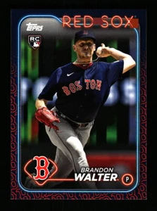 2024 Topps Series 1 BRANDON WALTER (RC) Team Color Border SP Boston Red Sox - Picture 1 of 2