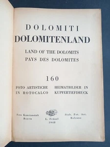Dolomiti Dolomitenland 160 foto artistiche in rotocalco 1948 Franzl - Foto 1 di 7